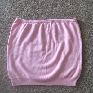 Dusty Pink Bandeau Top